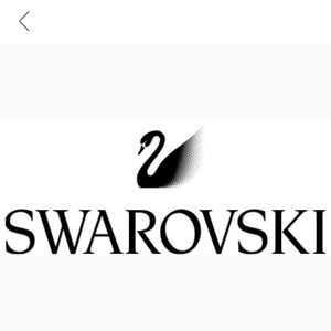 Swarovski pink heart necklace